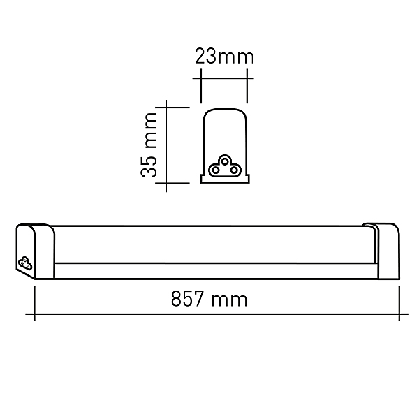 Мебельный светильник ЭРА LLED-04 LLED-04-0-30K-012