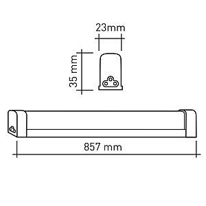 Мебельный светильник ЭРА LLED-04 LLED-04-0-30K-012