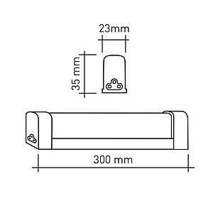 Мебельный светильник ЭРА LLED-04 LLED-04-0-40K-004