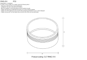 Декоративное кольцо внутреннее Crystal Lux Clt 0.31 CLT RING 013 BL