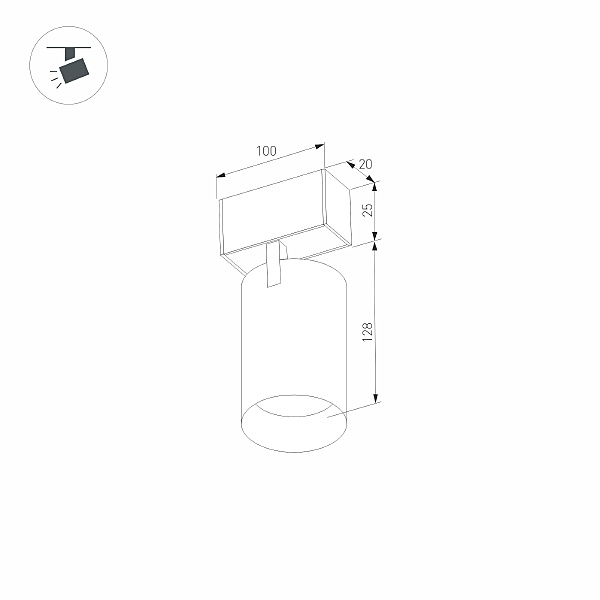 Трековый светильник Arlight MAG-25 033241