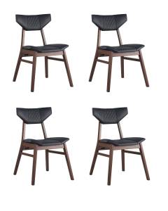 Комплект стульев Stool Group Tor LW1903-G PU DARK BLUE GRID-KOROB4