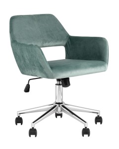 Офисные кресла Stool Group ROSS ROSS CHROME VELVET CACTUS