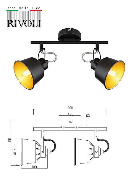 Светильник спот Rivoli Evelyn 7064-702