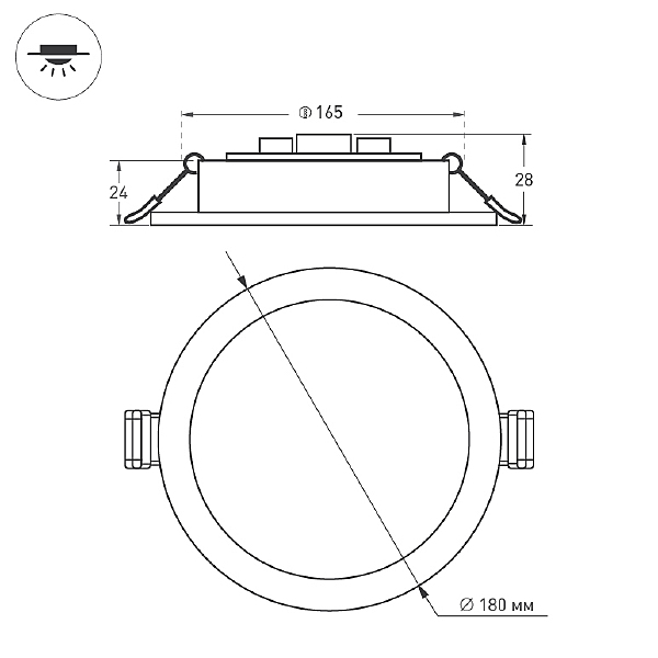 Встраиваемый светильник Arlight DL BACKLIGHT 021441