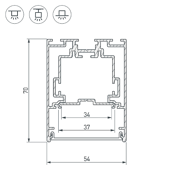 Профиль Arlight S2-Line 029440