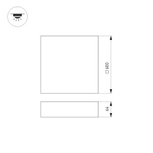 Светильник потолочный Arlight Quadro 034805