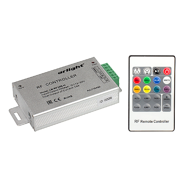 RGB-контроллер с RF (радио) пультом 20 кнопок Arlight 016499