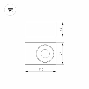 База накладная для модуля светодиодного PLURIO Arlight Plurio 031710