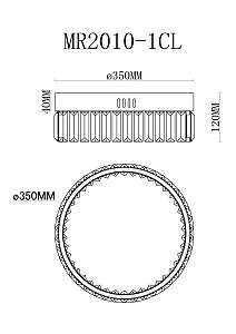 Потолочная люстра MyFar Irina MR2010-1CL