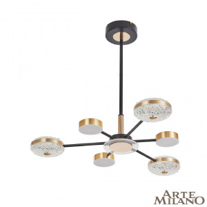 Люстра на штанге Arte Milano Ferrara72069 272069/6 BK/GD