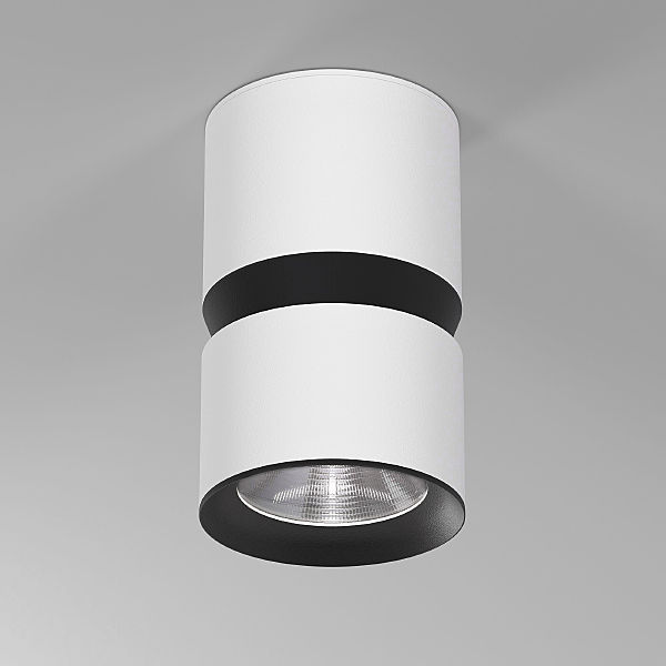Накладной светильник Elektrostandard Kayo 25049/LED 12W 4000К белый/чёрный