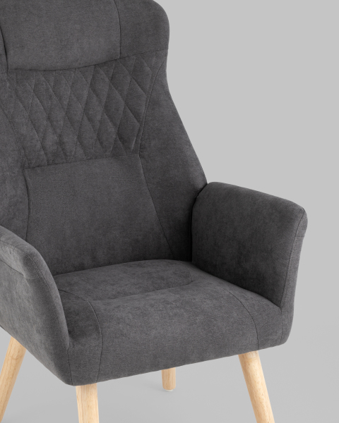 Кресло Stool Group Парлор QH-8337K 263-21 dark grey
