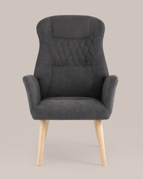 Кресло Stool Group Парлор QH-8337K 263-21 dark grey