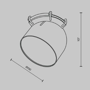 Трековый светильник Maytoni Pendant system Parity TR124B-12W3K-W