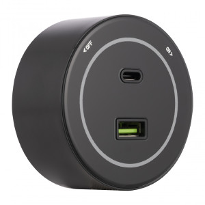 Трековая розетка Arte Milano Am-track-sockets-39 399732TS/USB-Type-C Black