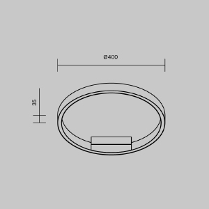 Светильник потолочный Maytoni Rim MOD058CL-L25BK