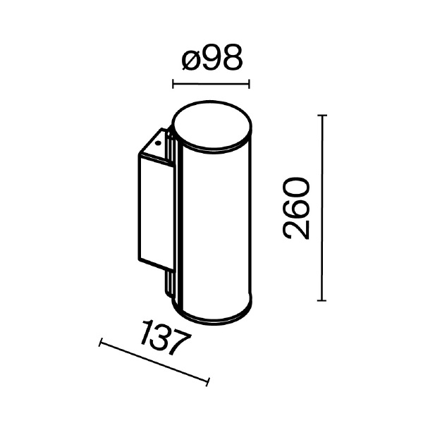 Уличный настенный светильник Maytoni Rock O434WL-L12GF3K