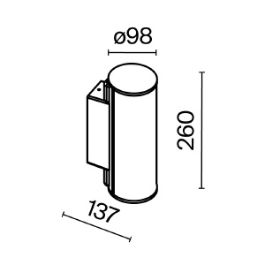 Уличный настенный светильник Maytoni Rock O434WL-L12GF3K