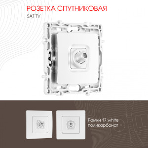 Розетка Arte Milano Am-217 217.42-1.white