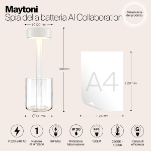 Настольная лампа Maytoni AI Collaboration MOD229TL-L3W3K1
