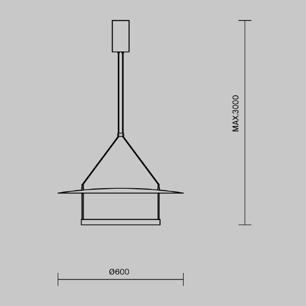 Светильник подвесной Maytoni Ambience MOD280PL-L30B3K