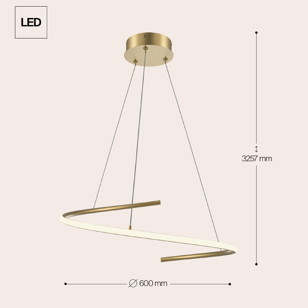 Подвесная люстра Maytoni Curve MOD242PL-L33BSK
