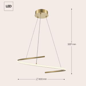 Подвесная люстра Maytoni Curve MOD242PL-L33BSK