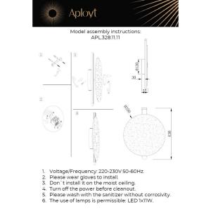 Настенный светильник Aployt Lorentayn APL.328.11.11