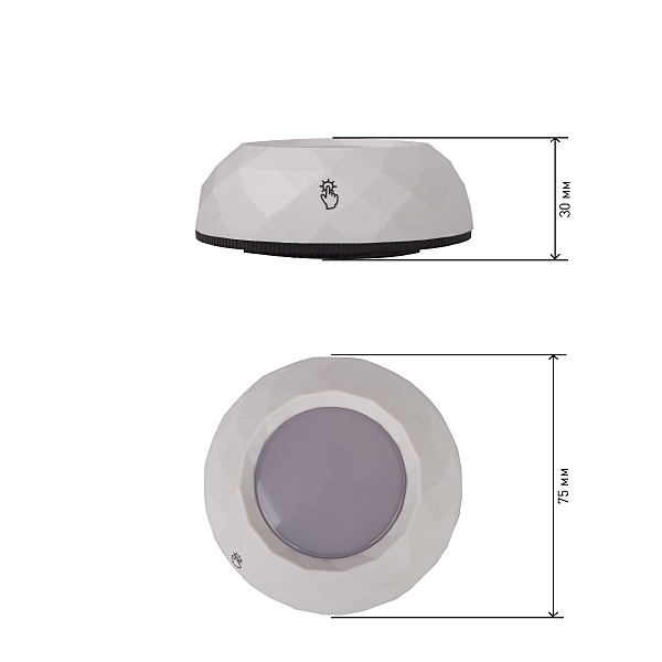 Мебельный светильник ЭРА Пушлайт SB-508