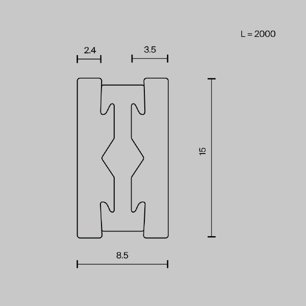 Шинопровод Maytoni Busbar trunkings Flarity TRX154-112B