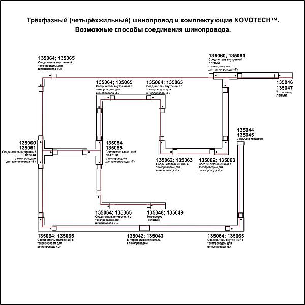 Шинопровод Novotech Port 135238