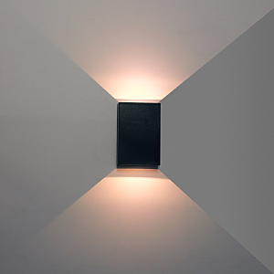 Уличный настенный светильник Arte Lamp Algol A2750AL-2BK