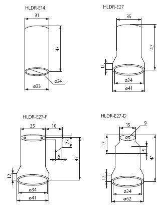 Патрон Kanlux Hldr-E27-F 2161