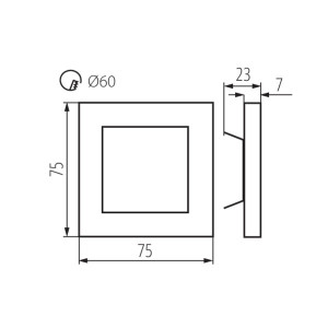 Подсветка для ступеней Kanlux Apus 26539