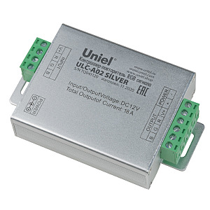 Контроллер-повторитель RGB сигнала, для светодиодных лент Uniel ULC-A02 SILVER