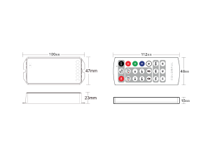 Пульт к светодиодной ленте SWG Standard 2,4G SW-CW-2.4G-16A