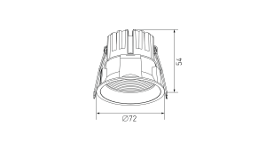 Встраиваемый светильник SWG DesignLed DL-RE DL-RE1202-BL-NW