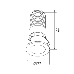 Встраиваемый светильник SWG DesignLed MICRO DL-74180WH-1-WW