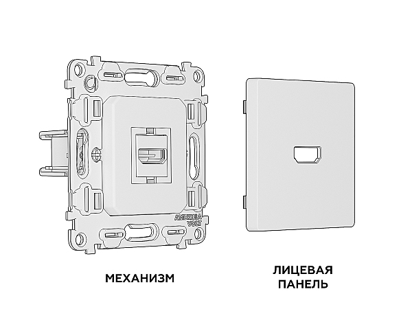Розетка Ambrella Volt ALFA MA644010