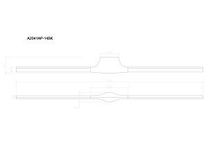 Настенный светильник Arte Lamp Gacrux A2041AP-14BK