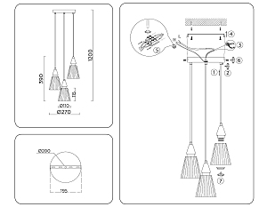 Светильник подвесной Ambrella Heigh Light LH58112