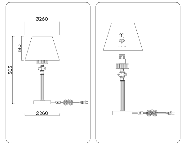 Настольная лампа Ambrella Heigh Light LH71007