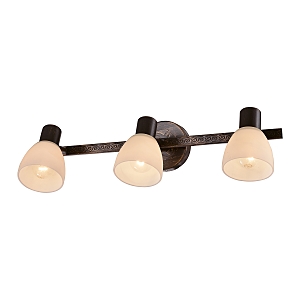 Светильник спот Gerhort G81096 G81096/3BK+GD WT