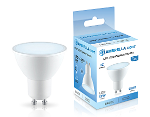 Светодиодная лампа Bulbing Ambrella 181306 GU10 13Вт 6400