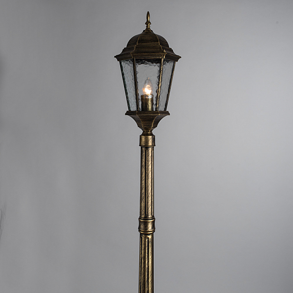 Столб фонарный уличный Arte Lamp GENOVA A1207PA-1BN