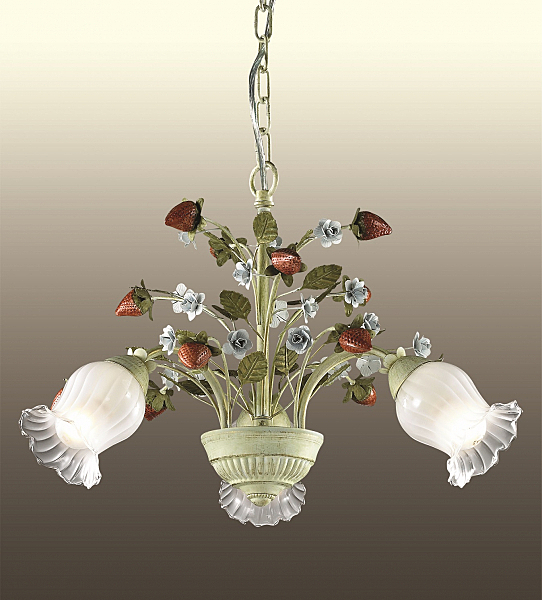 Люстра подвесная с цветочками Fragola 2800/3 Odeon Light