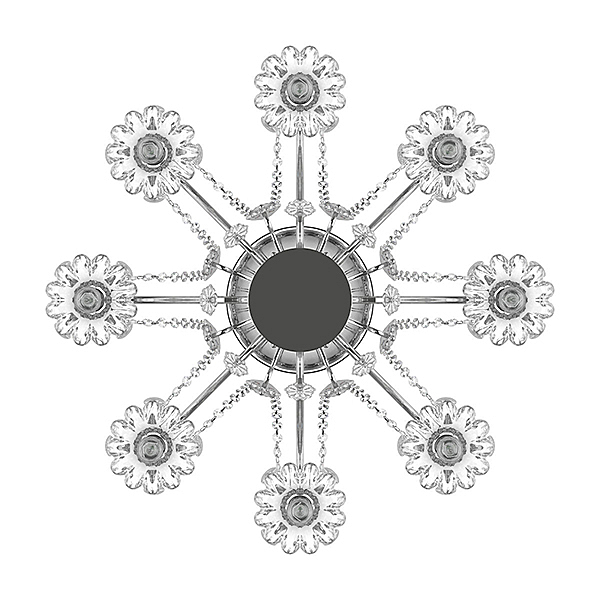 Подвесная хрустальная люстра Schon Osgona 790114